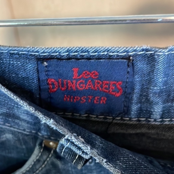 Lee Dungarees Hipster Blue Jean Shorts Size 5 - Picture 3 of 5